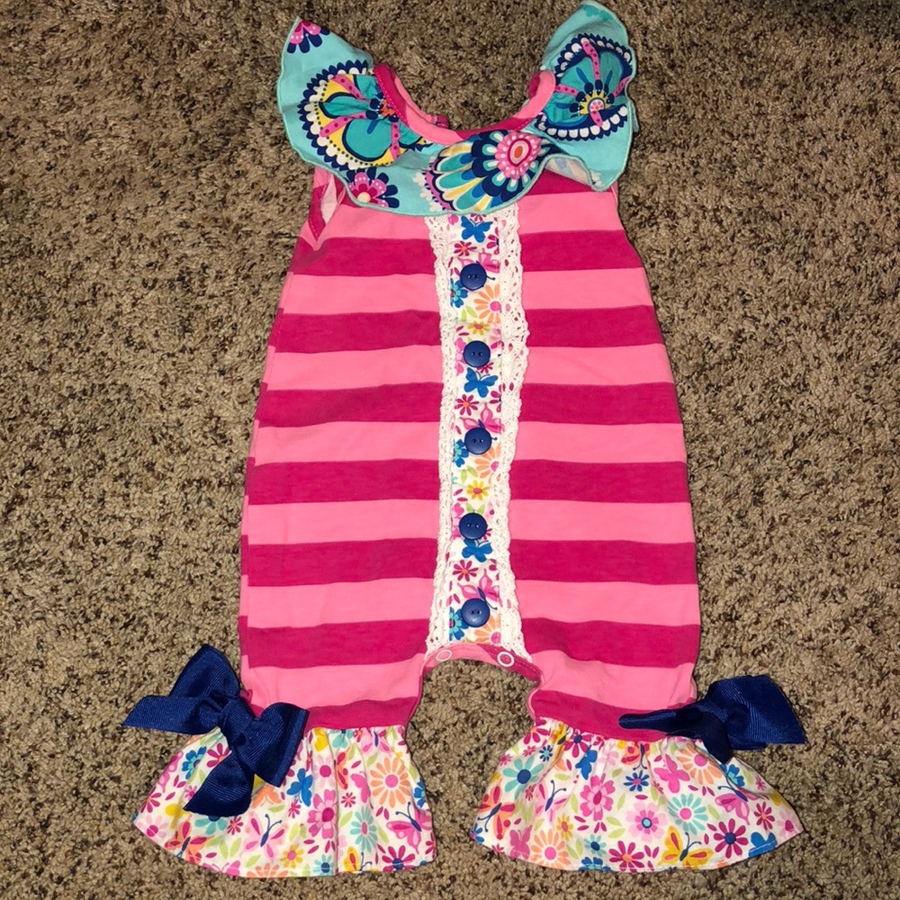 RicRac & Ruffles romper floral